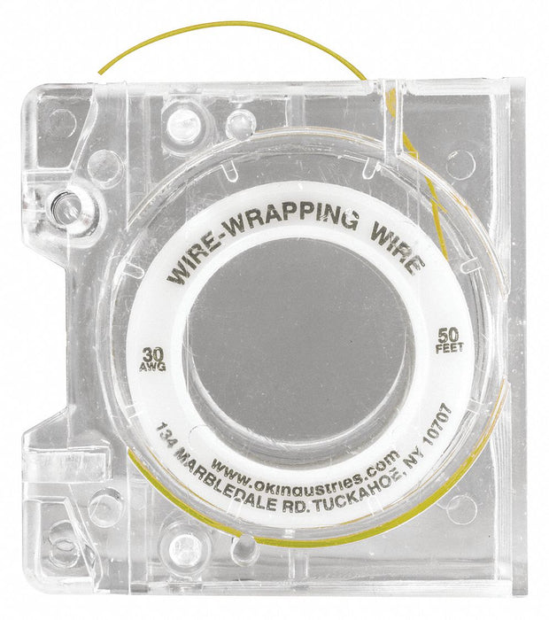 Wire Wrap Wire w/Disp 30 AWG Yel 50ft