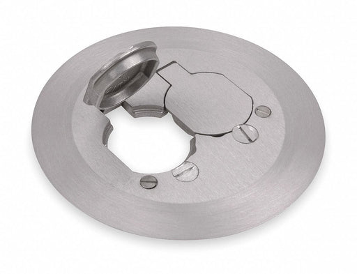 Floor Box Cover Round Aluminum 3/8 in.