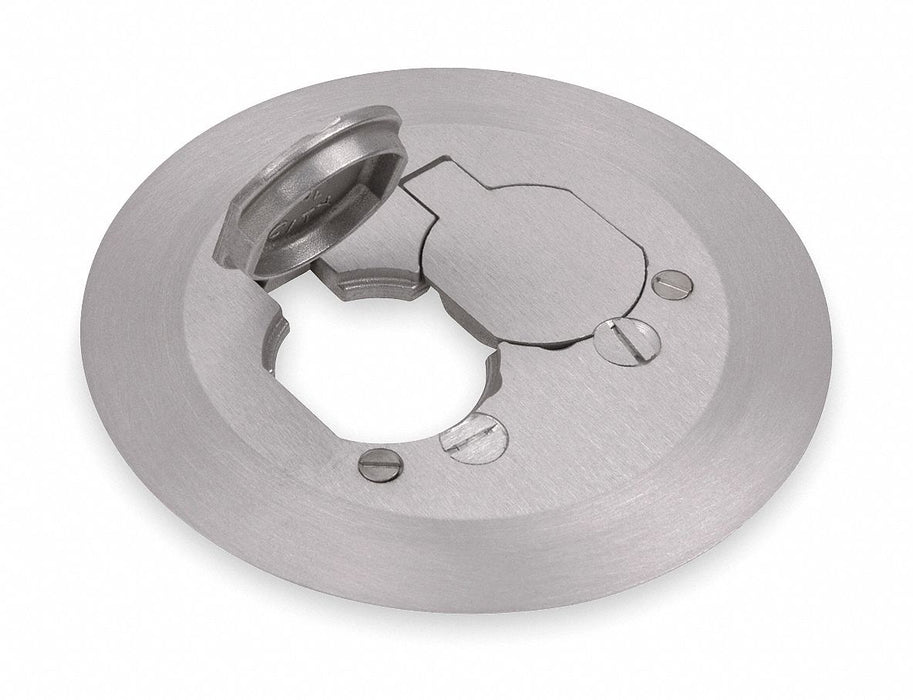 Floor Box Cover Round Aluminum 3/8 in.