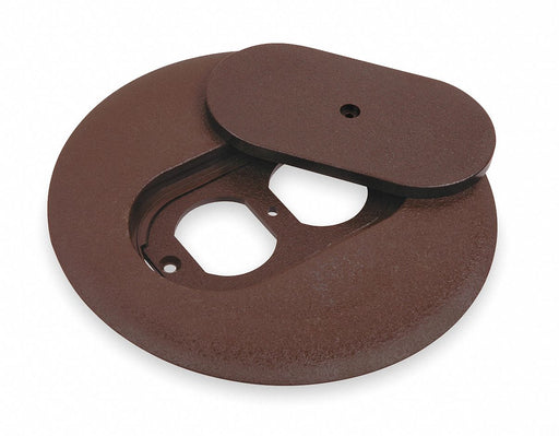 Floor Box Cover Round 6 in Brown