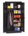 Storage Cabinet 72 x36 x18 Black 5Shlv