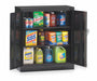 Storage Cabinet 42 x36 x18 Black 2Shlv