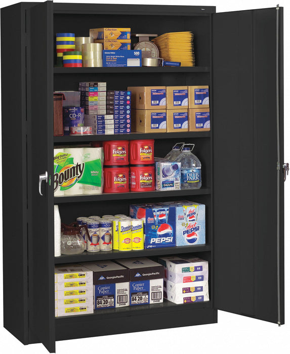 Storage Cabinet 78 x48 x24 Black 4Shlv