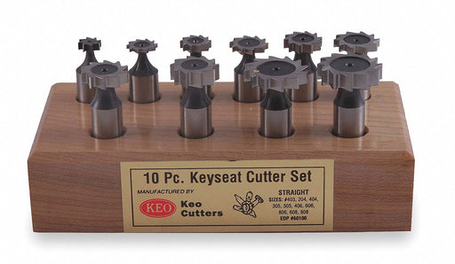 Keyseat Cutter Set 0.25 in-1 in