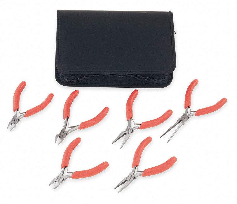 Precision Plier Set Cushion Grip 6 Pcs
