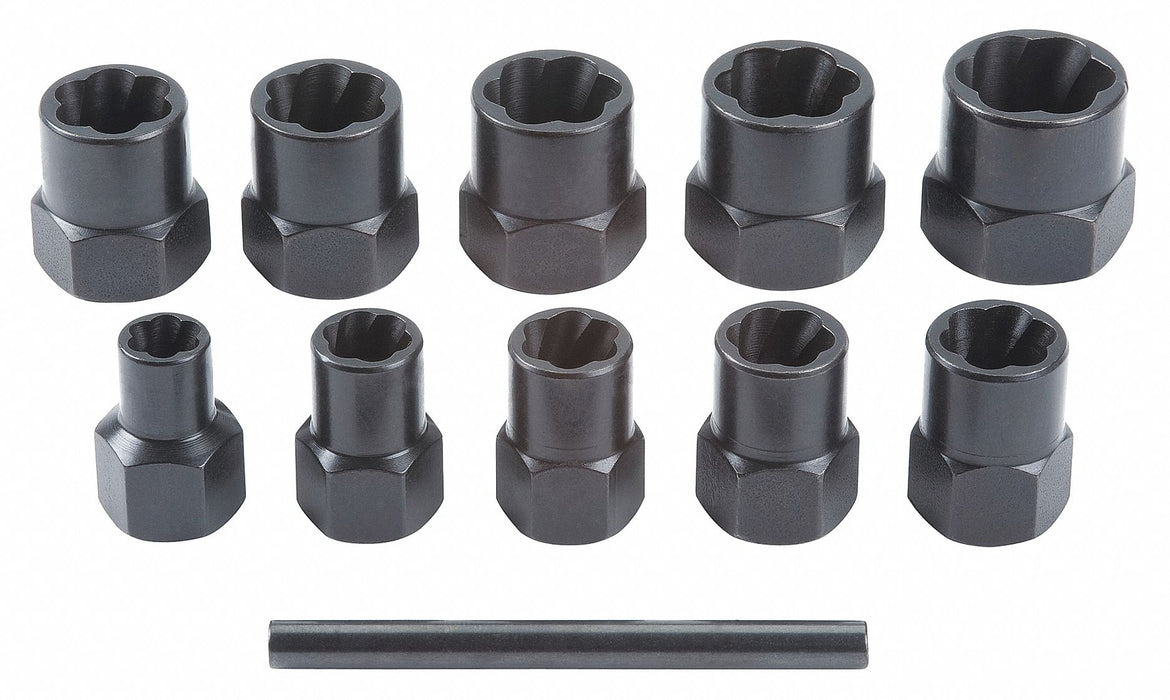 Screw Extractor Set 10pc Case