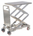 Scissor Lift Cart 220 lb SS Fixed
