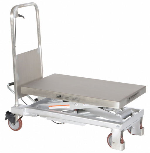 Scissor Lift Cart 1000 lb SS Fixed