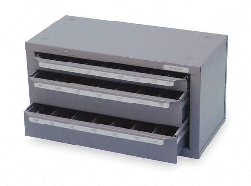 Drill Bit Case Silver and Deming 23pc
