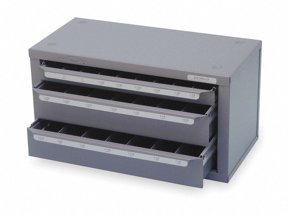 Drill Bit Case Silver and Deming 23pc