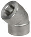 45 Elbow 316 SS 1/8 in FNPT Class 3000