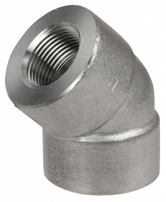 45 Elbow 316 SS 1 in FNPT Class 3000