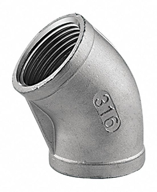 45 Elbow 304 SS 3/8 in FNPT Class 150