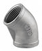 45 Elbow 304 SS 3/8 in FNPT Class 150