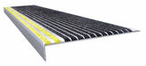 Stair Tread Blk/Ylw 42in W Extruded Alum
