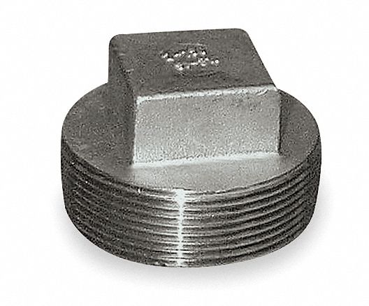 Square Head Plug 316L SS 2 1/2 in