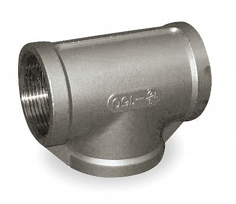 Tee 304 SS 1/8 in Pipe Size Female NPT