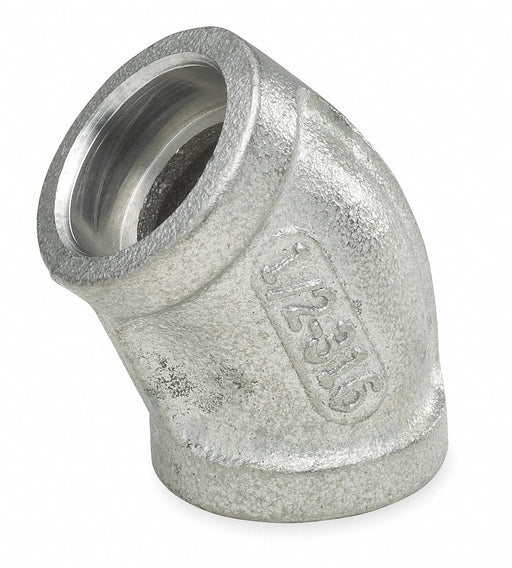 45 Elbow 304 SS 1/8 in Class 3000