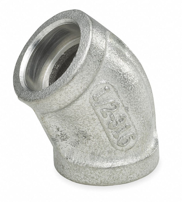 45 Elbow 304 SS 1/8 in Class 3000
