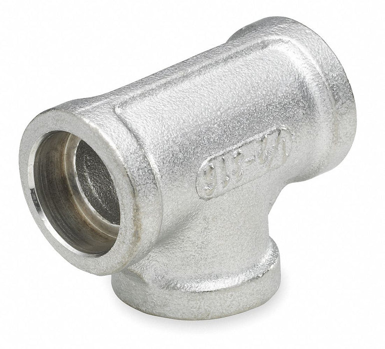 Tee 316 SS 1/4 in Pipe Size Class 3000