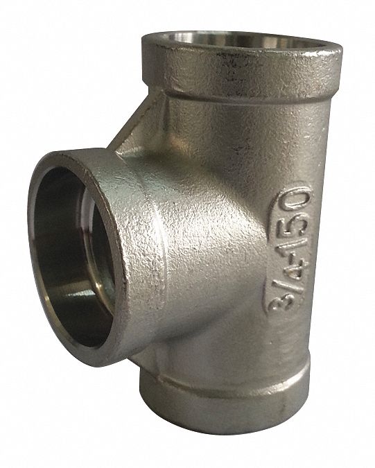 Tee 316 SS 1 in Pipe Size Class 150