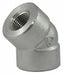 45 Elbow 304 SS 1/2 in FNPT Class 3000
