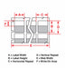 Wraparound Label White Vinyl 1 in W
