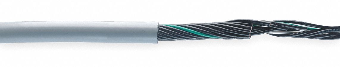 Control Cable 16 AWG Gray PVC 100 ft