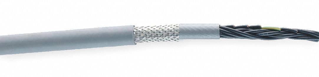 Control Cable 14 AWG Gray PVC 100 ft