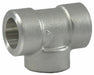 Tee 304 SS 1/2 in Pipe Size Class 3000