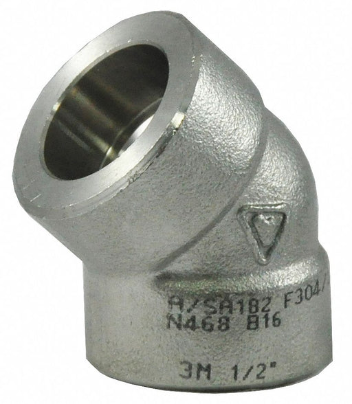 45 Elbow 304 SS 3/4 in Class 3000