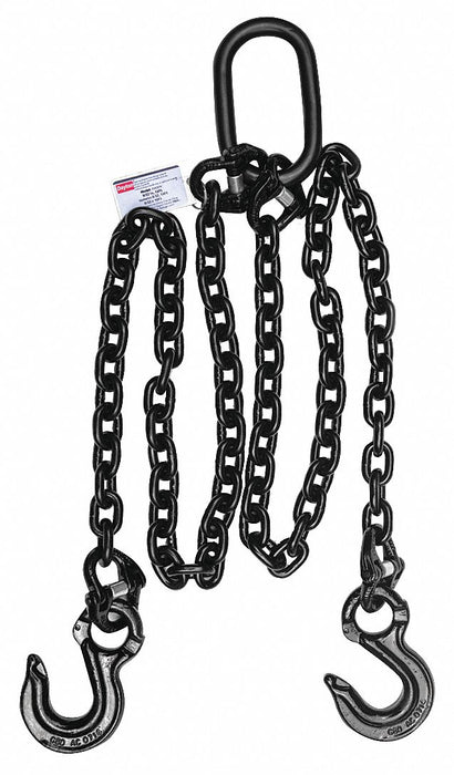 Chain Sling 3/8 in Size G80 5 ft L DOS