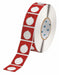 Pre-Cut Label Stock Roll Red Gloss