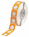 Pre-Cut Label Stock Roll Yellow Gloss