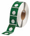 Pre-Cut Label Stock Roll Green Gloss