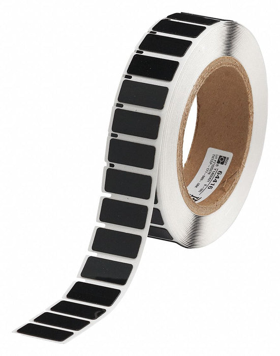 Pre-Cut Label Stock Roll Black Gloss