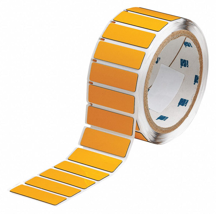 Pre-Cut Label Stock Roll Yellow Gloss