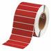 Pre-Cut Label Stock Roll Red Gloss
