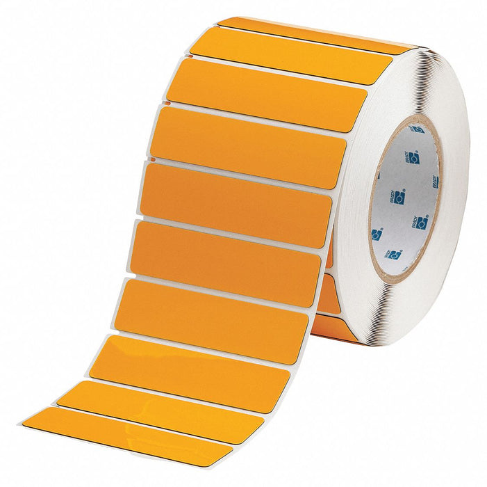 Pre-Cut Label Stock Roll Yellow Gloss