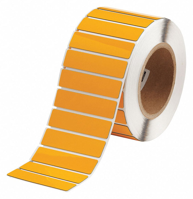 Pre-Cut Label Stock Roll Yellow Gloss