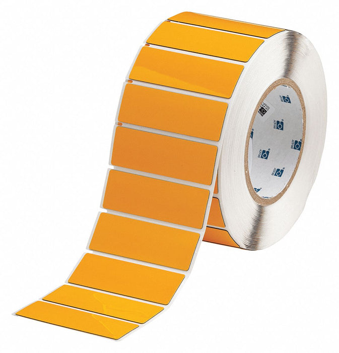 Pre-Cut Label Stock Roll Yellow Gloss