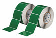 Pre-Cut Label Stock Roll Green Gloss