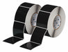 Pre-Cut Label Stock Roll Black Gloss