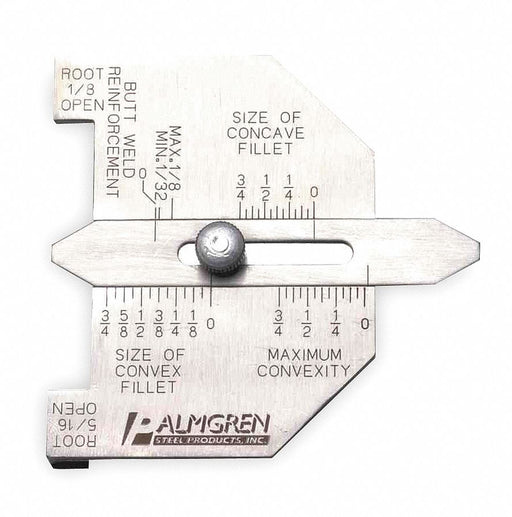 Butt/Fillet Weld Gauge SS 1/32 in
