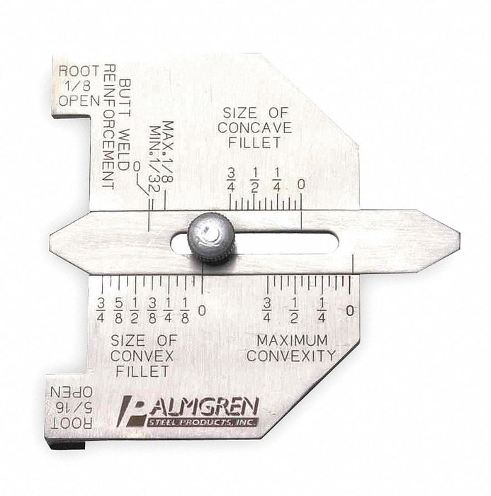 Butt/Fillet Weld Gauge SS 1/32 in
