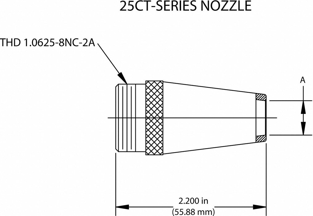 TWECO Copper Standard MIG Weld Nzl PK2