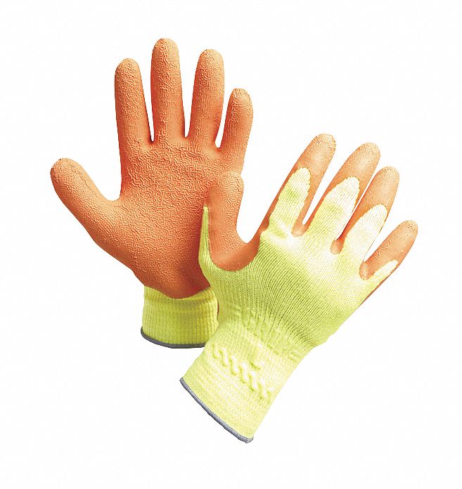 D1488 Coated Gloves Orange/Hi-Vis Yellow S PR