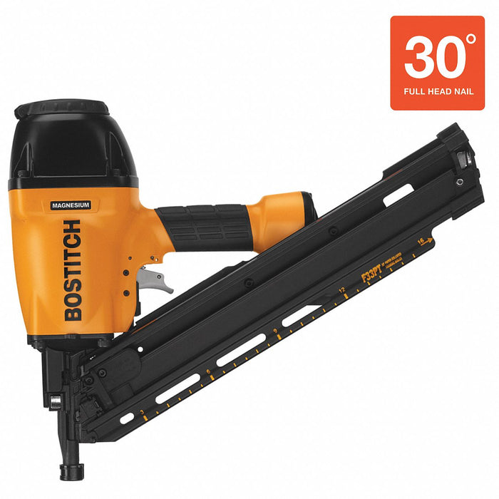 Air Nail Gun Yellow 1/4 in Magnesium