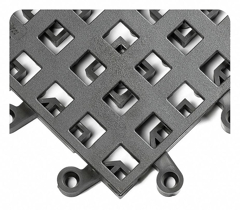 Interlock Drainage Mat Gray 18 x18 PK10