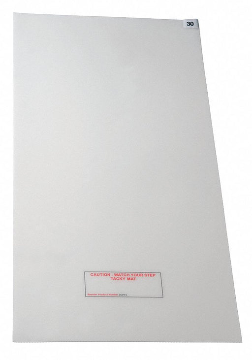 D5737 Tacky Mat White 18 x 45 In PK4